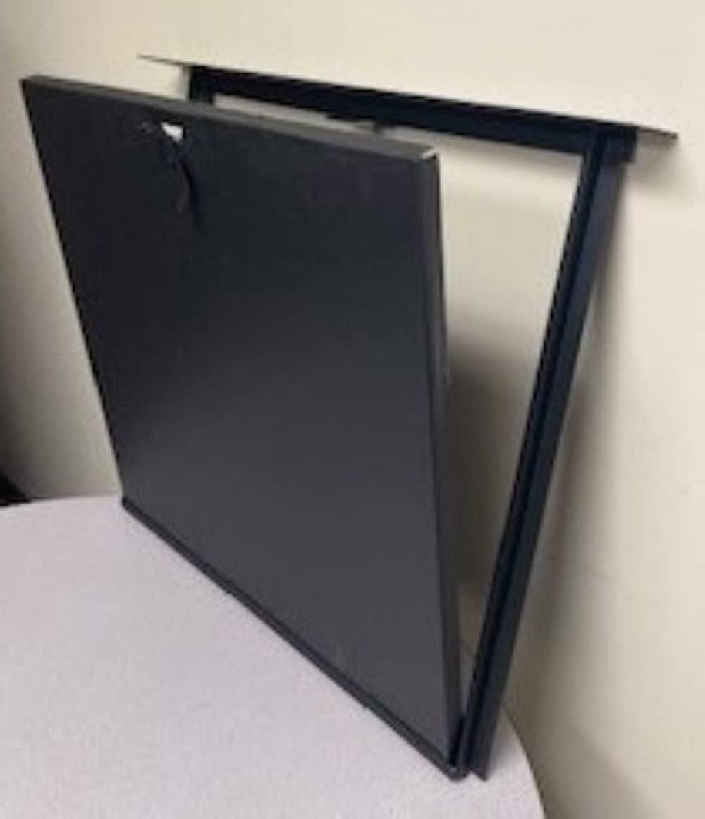 slide 3 of 4, Vestal 24.25-in W x 32.125-in L Steel Lockable Crawl Space Door, 1 ct