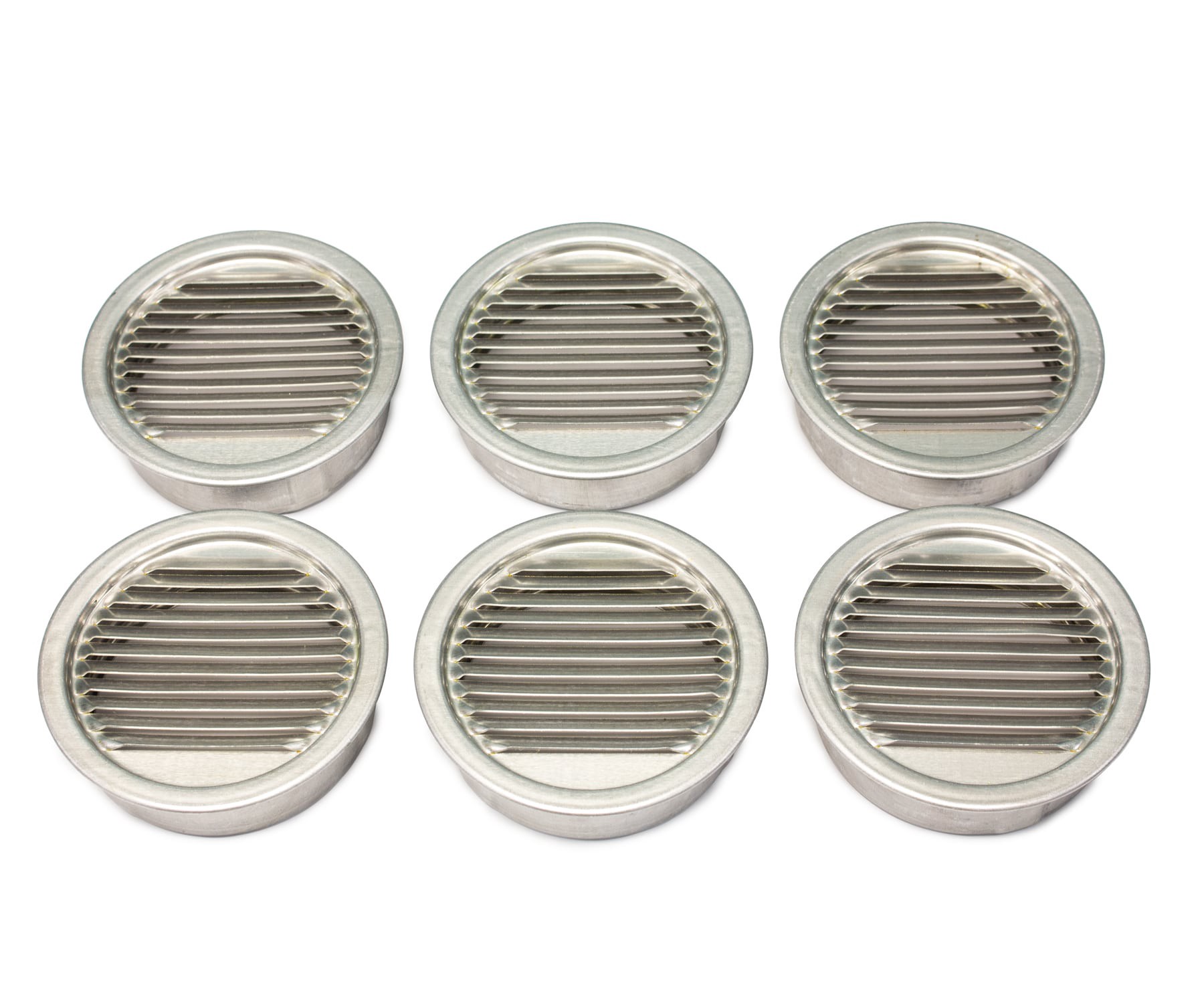 slide 1 of 6, Air Vent 3.5-in x 3.5-in Mill Aluminum Soffit Vent, 1 ct