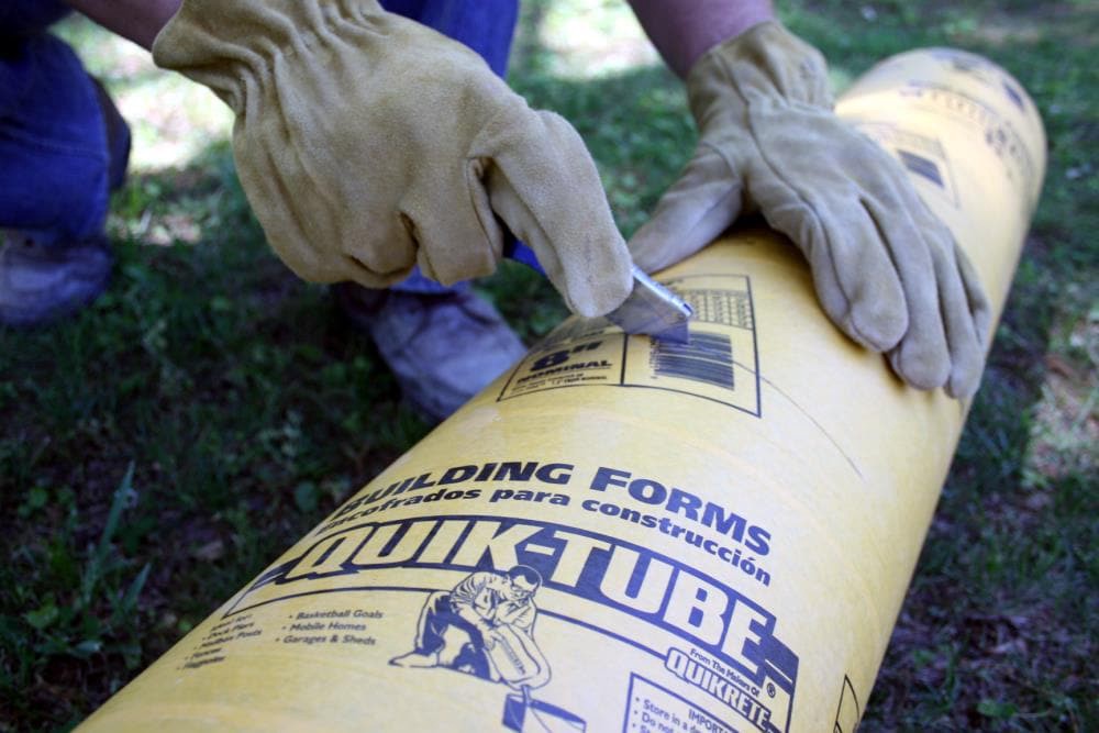 slide 2 of 5, QUIKRETE 6-in x 48-in Concrete Form Tube, 1 ct