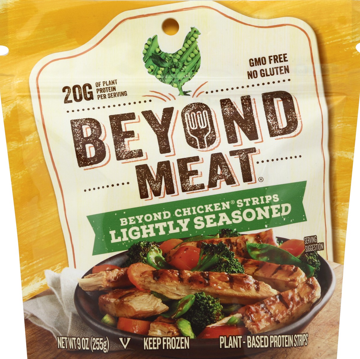 slide 2 of 2, Beyond Meat Lightly Seasoned Chicken-Free Strips, 9 oz