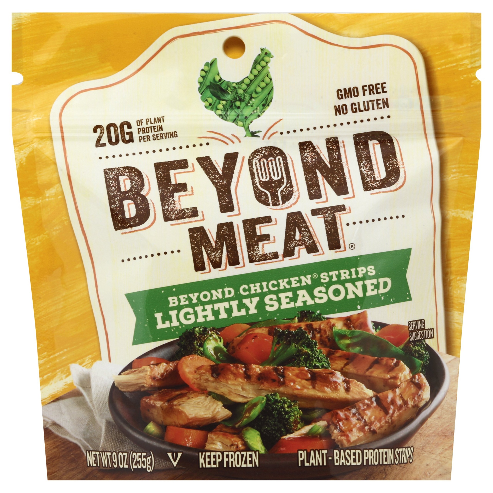 slide 1 of 2, Beyond Meat Lightly Seasoned Chicken-Free Strips, 9 oz