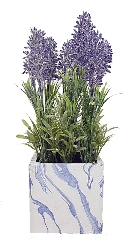 slide 1 of 1, HD Designs Lavender Potted Square Mosaic, 1 ct