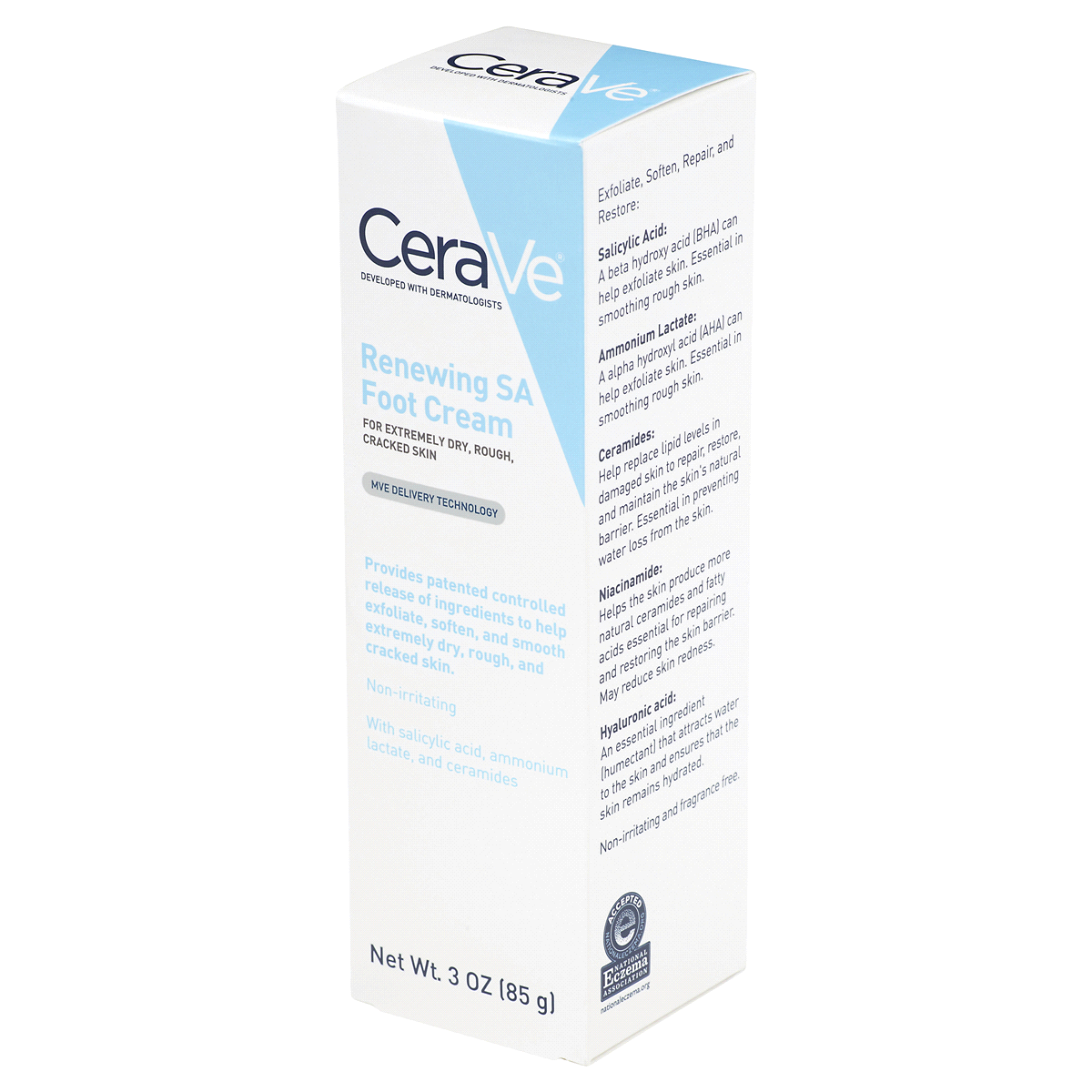 slide 2 of 8, CeraVe Renewing SA Foot Cream, 3 oz