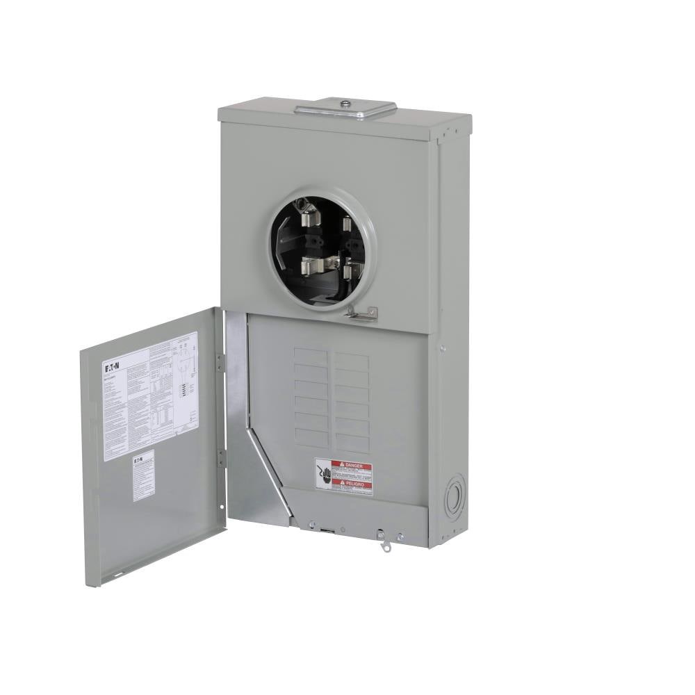 slide 3 of 6, Eaton Type BR 200 -Amp 12 -Spaces 12 -Circuit Outdoor Main Lug Meter Combo Load Center, 1 ct