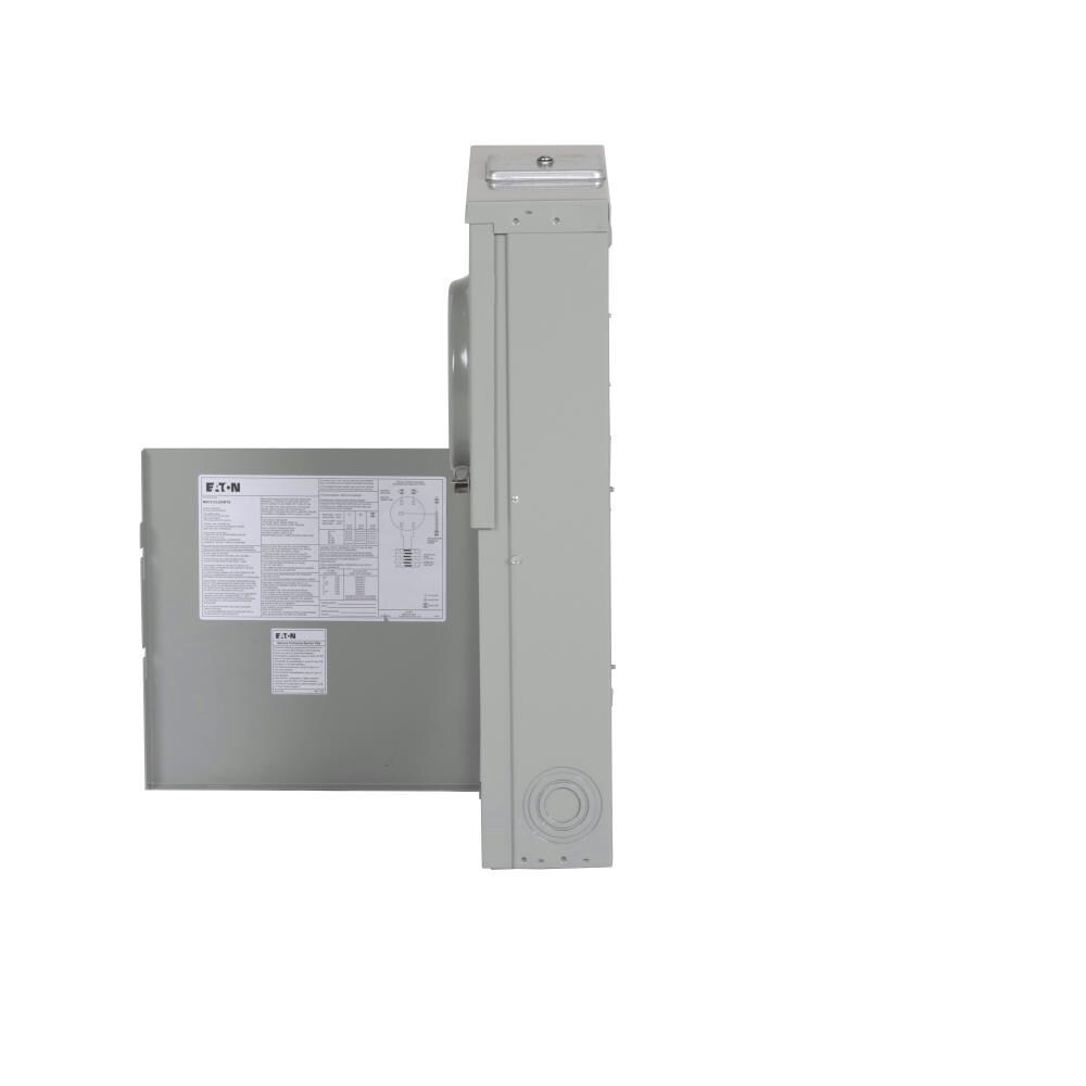slide 4 of 6, Eaton Type BR 200 -Amp 12 -Spaces 12 -Circuit Outdoor Main Lug Meter Combo Load Center, 1 ct