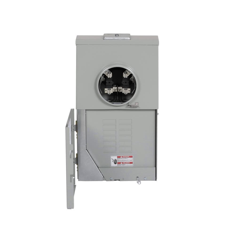 slide 1 of 6, Eaton Type BR 200 -Amp 12 -Spaces 12 -Circuit Outdoor Main Lug Meter Combo Load Center, 1 ct