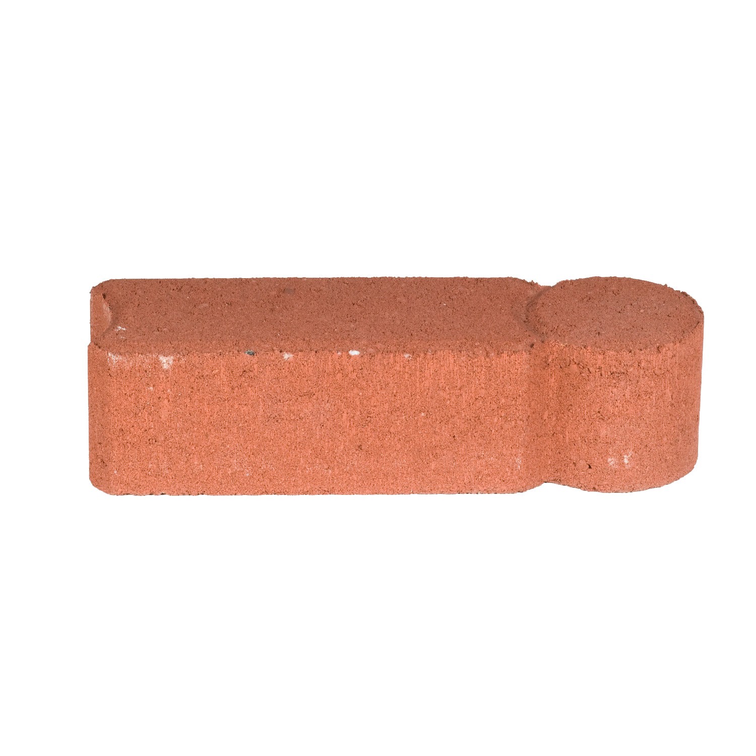 slide 1 of 5, Geometric 12.0-in L x 4.0-in W x 3.0-in H Red Concrete Straight edging stone, 1 ct