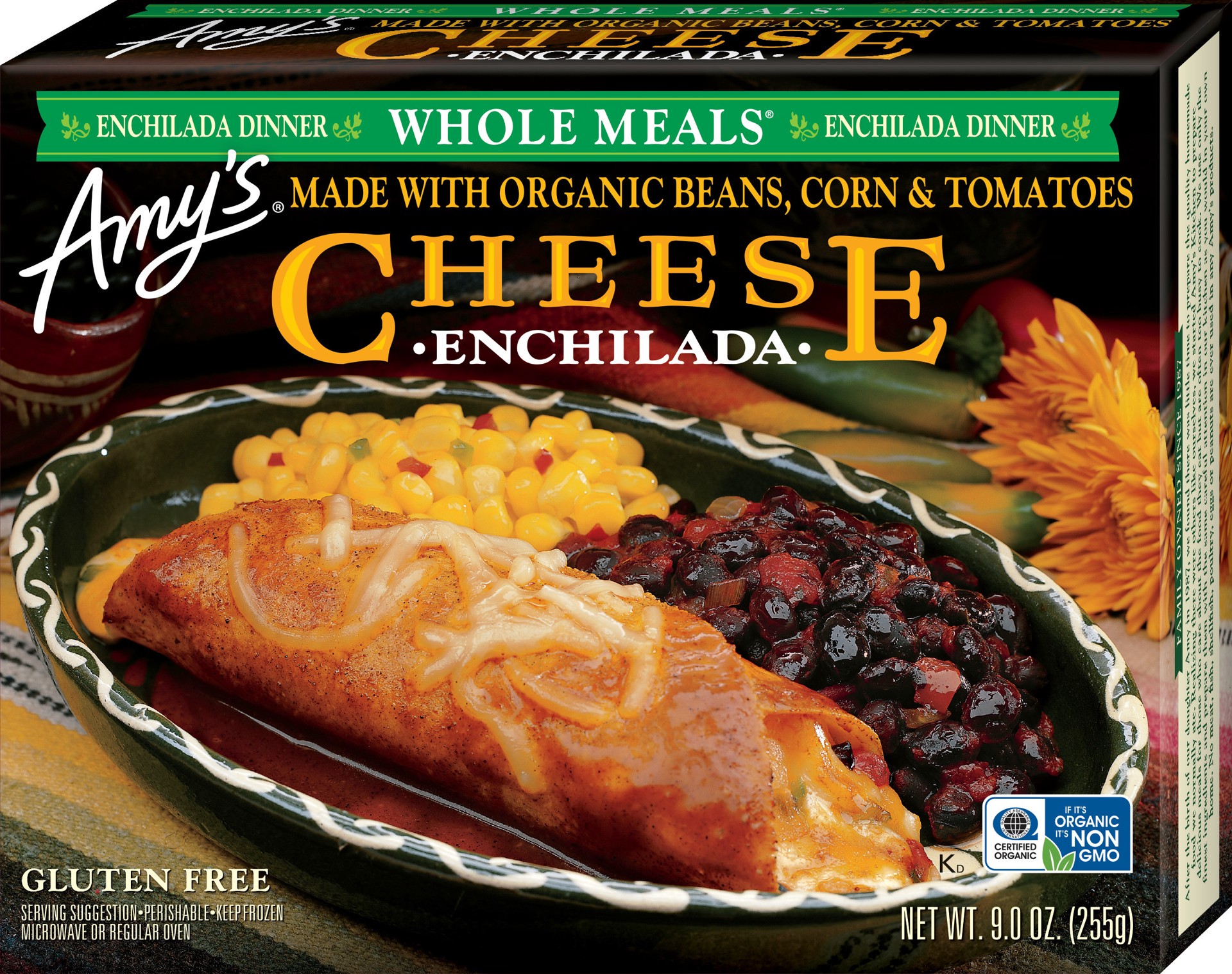 slide 1 of 7, Amy's Kitchen Cheese Enchilada Whole Meal, 9 oz