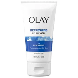 Olay Regenerist Hyaluronic + Peptide 24 Face Wash, Fragrance-Free, 5.0 oz