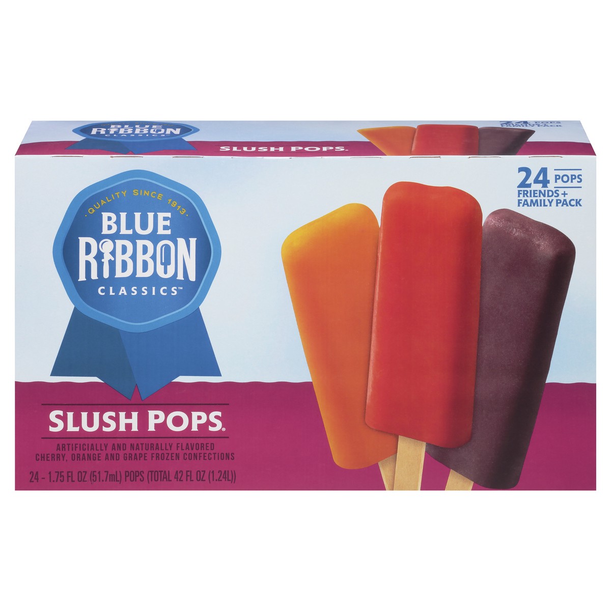 slide 1 of 12, Blue Ribbon Classics Friends + Family Pack Slush Pops 24 - 1.75 fl oz Packs, 24 ct