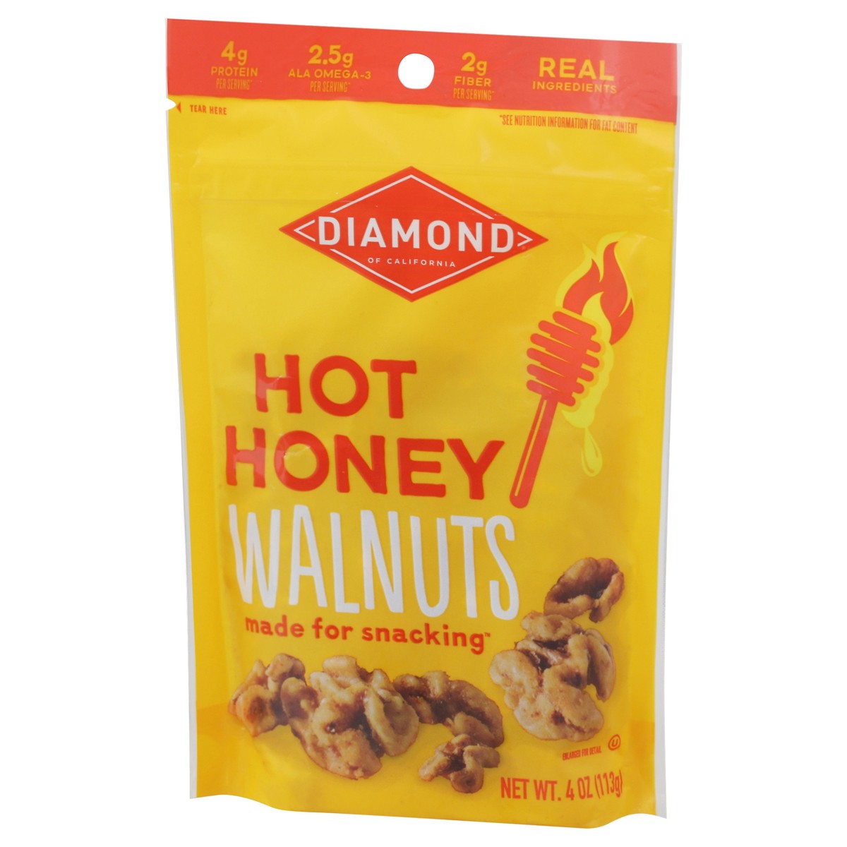 slide 6 of 9, Diamond of California Hot Honey Walnuts 4 oz, 4 oz