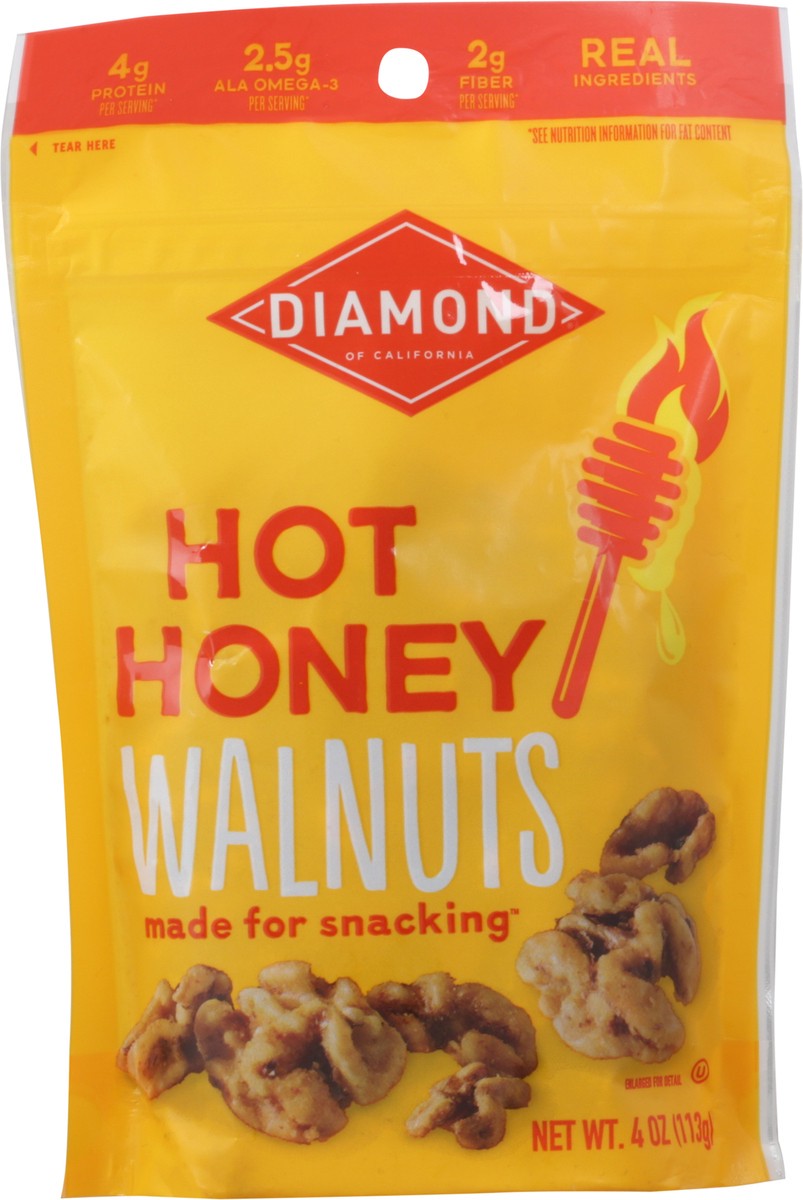 slide 2 of 9, Diamond of California Hot Honey Walnuts 4 oz, 4 oz