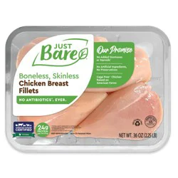 Just Bare Boneless Skinless Chicken Breast Fillets