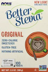 Now Naturals Naturals BetterStevia Packets - 100 ea