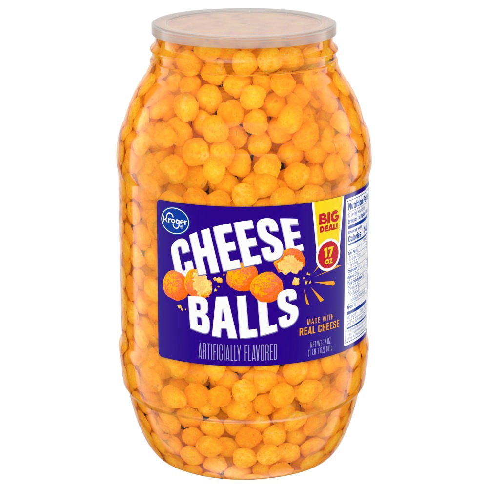 slide 3 of 3, Kroger Cheese Ball Barrel, 17 oz