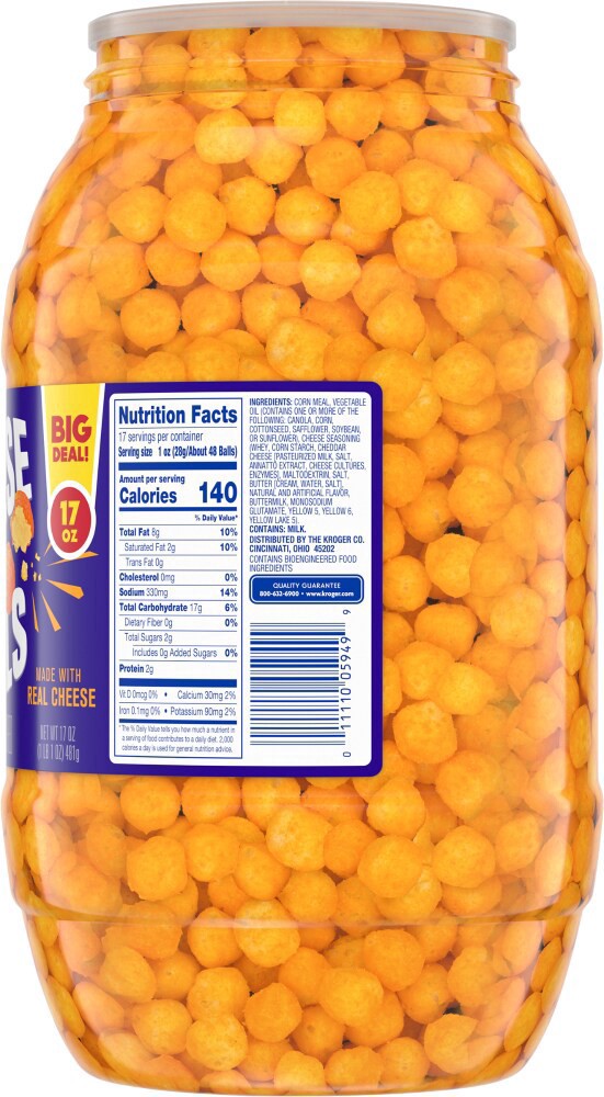 slide 2 of 3, Kroger Cheese Ball Barrel, 17 oz