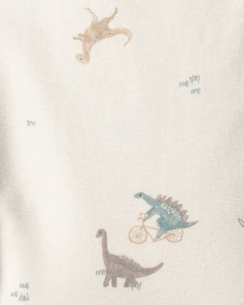 slide 2 of 3, Carter's Carters Baby 3-Piece Quilted Dinosaur Little Vest Set - Green/Ivory Green/Ivory NB, 3 pc