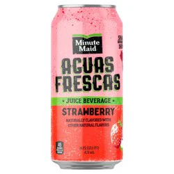 Minute Maid Aguas Frescas Strawberry Can- 16 fl oz