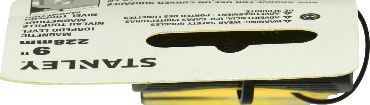 slide 8 of 9, STANLEY 9 in. Layout Magnetic Sock Resistant Torpedo Level, 1 ct