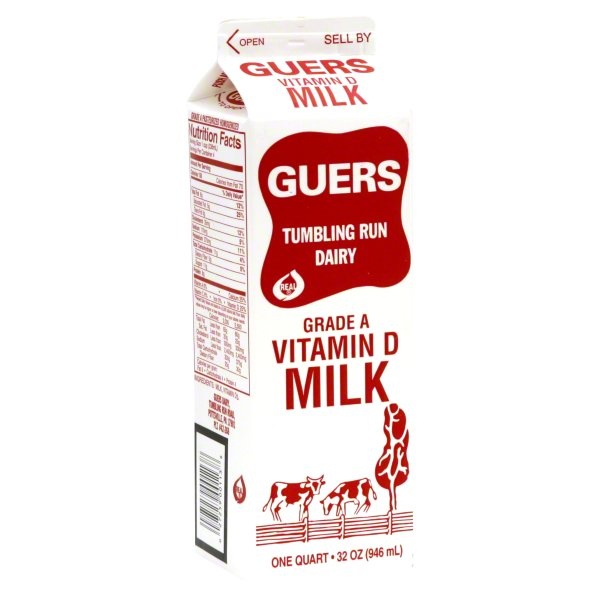 slide 1 of 1, Guers Homogenized Milk, 1 qt