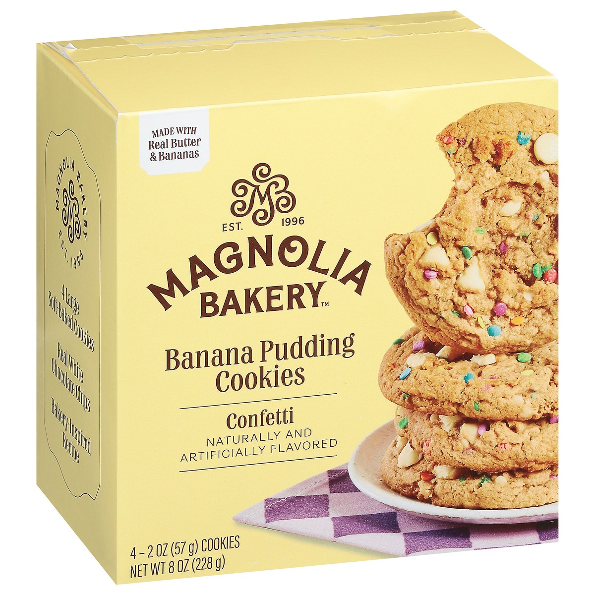 slide 12 of 13, Magnolia Bakery Confetti Banana Pudding Cookies 4 - 2 oz Cookies, 8 oz