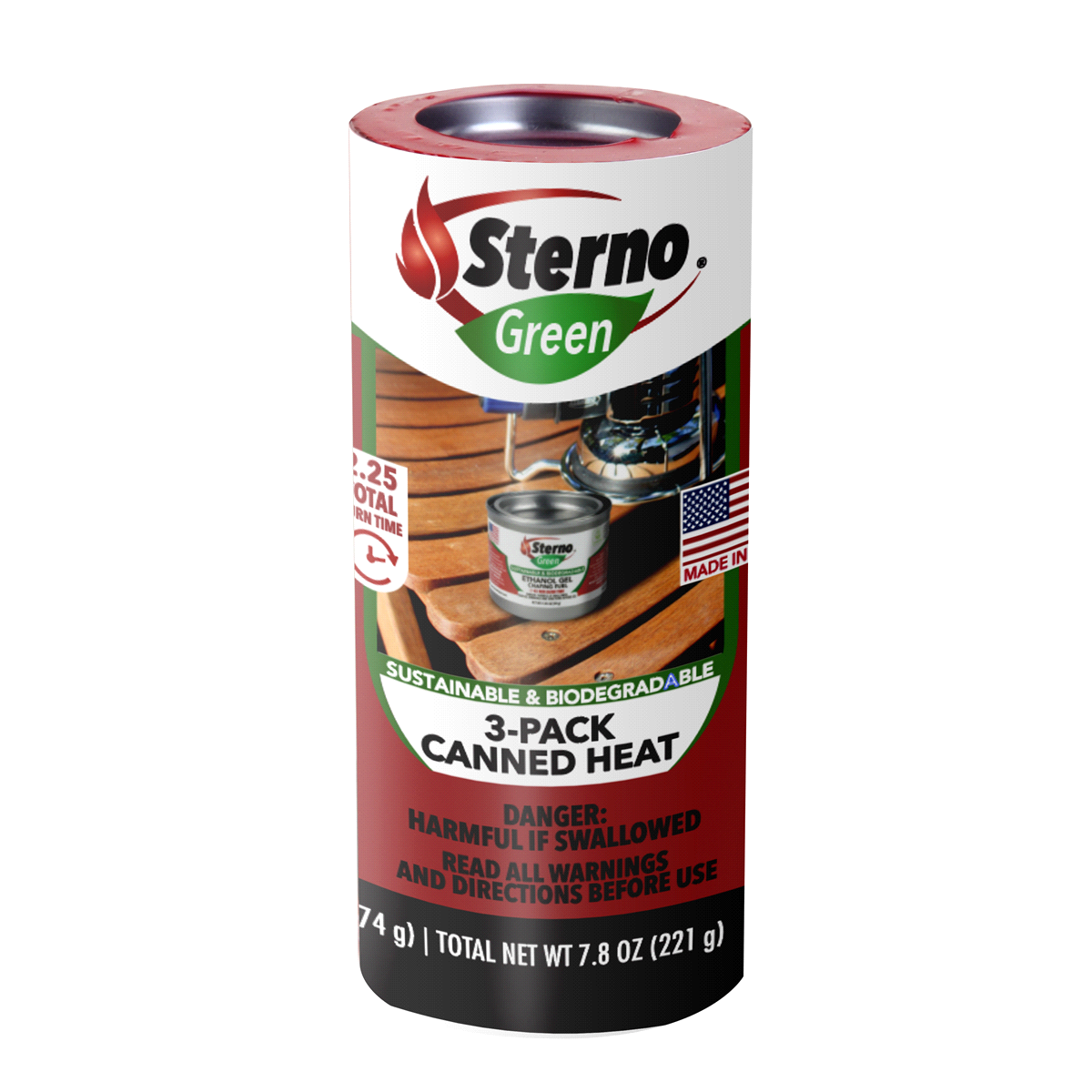 slide 1 of 1, Sterno Outdoor Essential Cooking Fuel, 3 ct