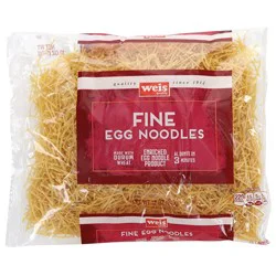 Weis Quality Classic Pasta Enriched Egg Noodle Product, Fine Egg Noodles