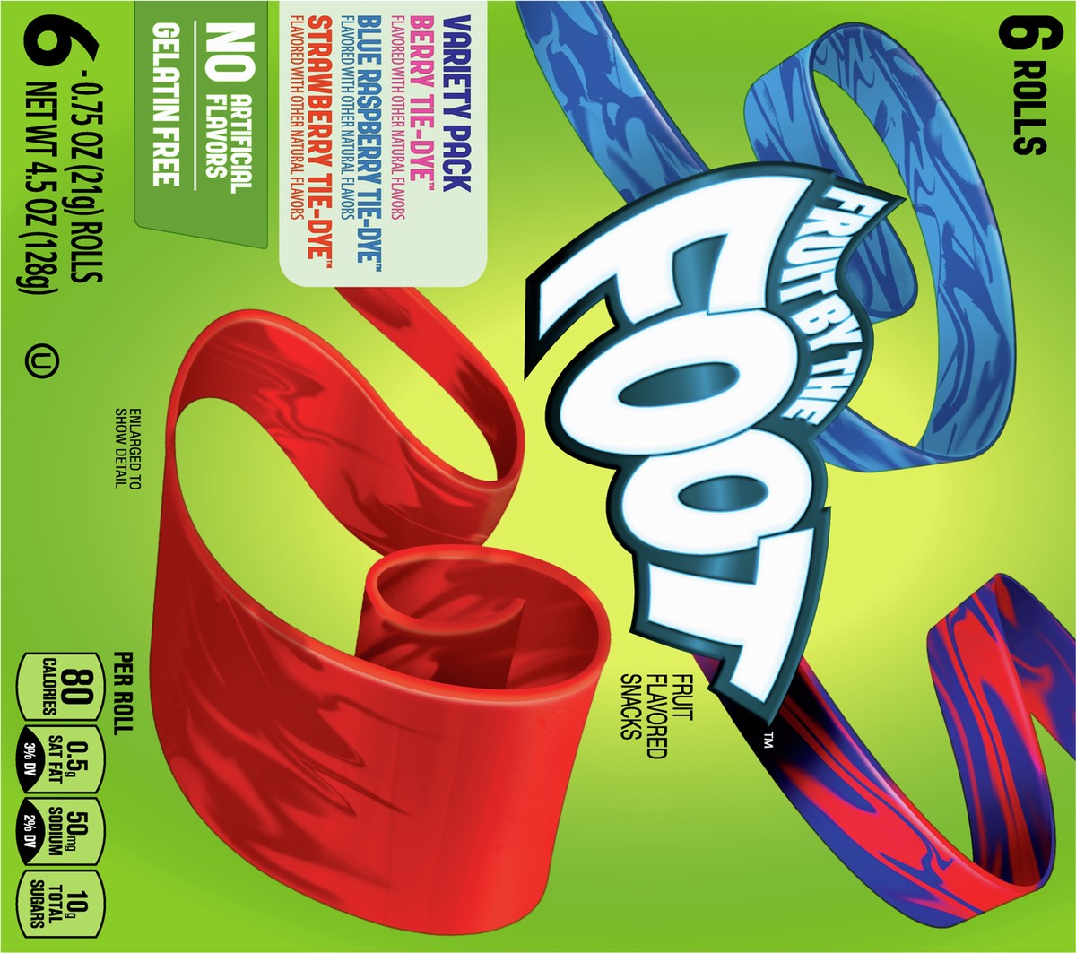 slide 4 of 9, Fruit by the Foot Fruit Flavored Snacks, Variety Pack, 4.5 oz, 6 ct, 6 ct