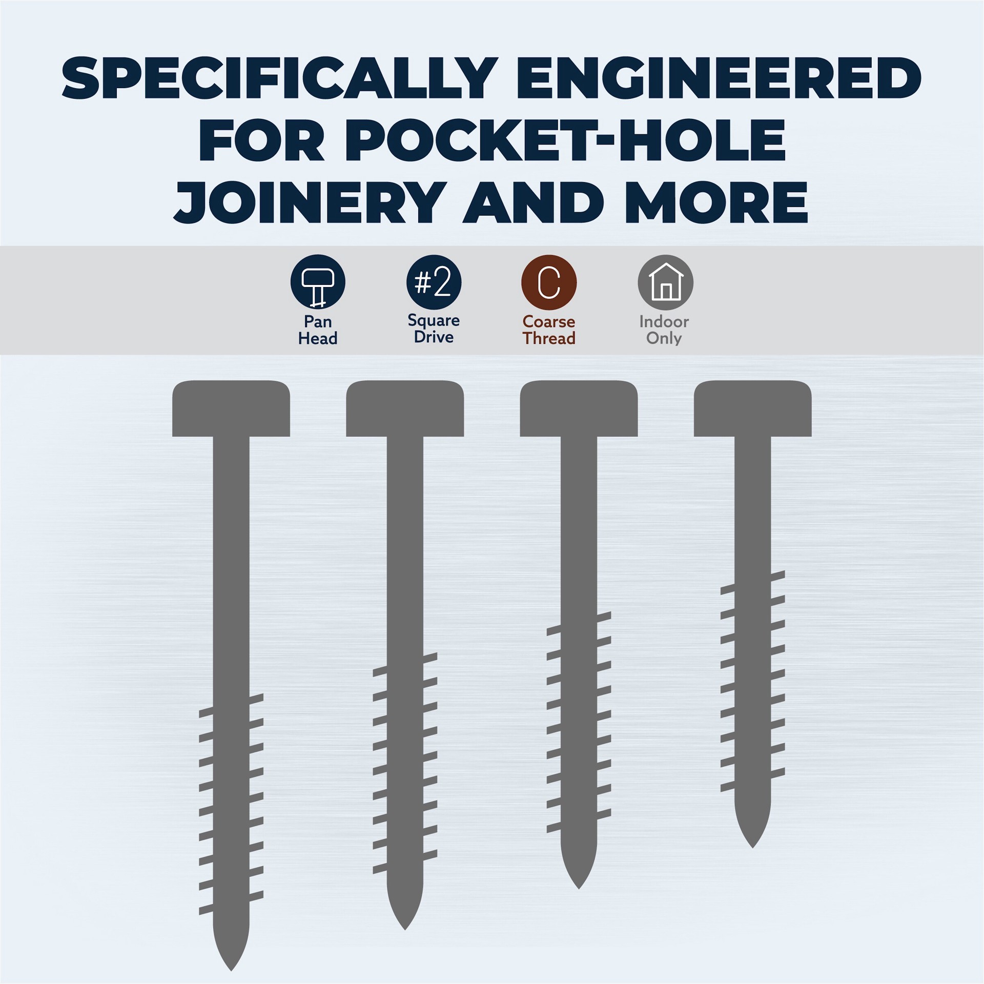 slide 3 of 6, Kreg #7 x 1-in Zinc-plated Interior Pocket hole screws ( 100 -Per Box ), 1 ct