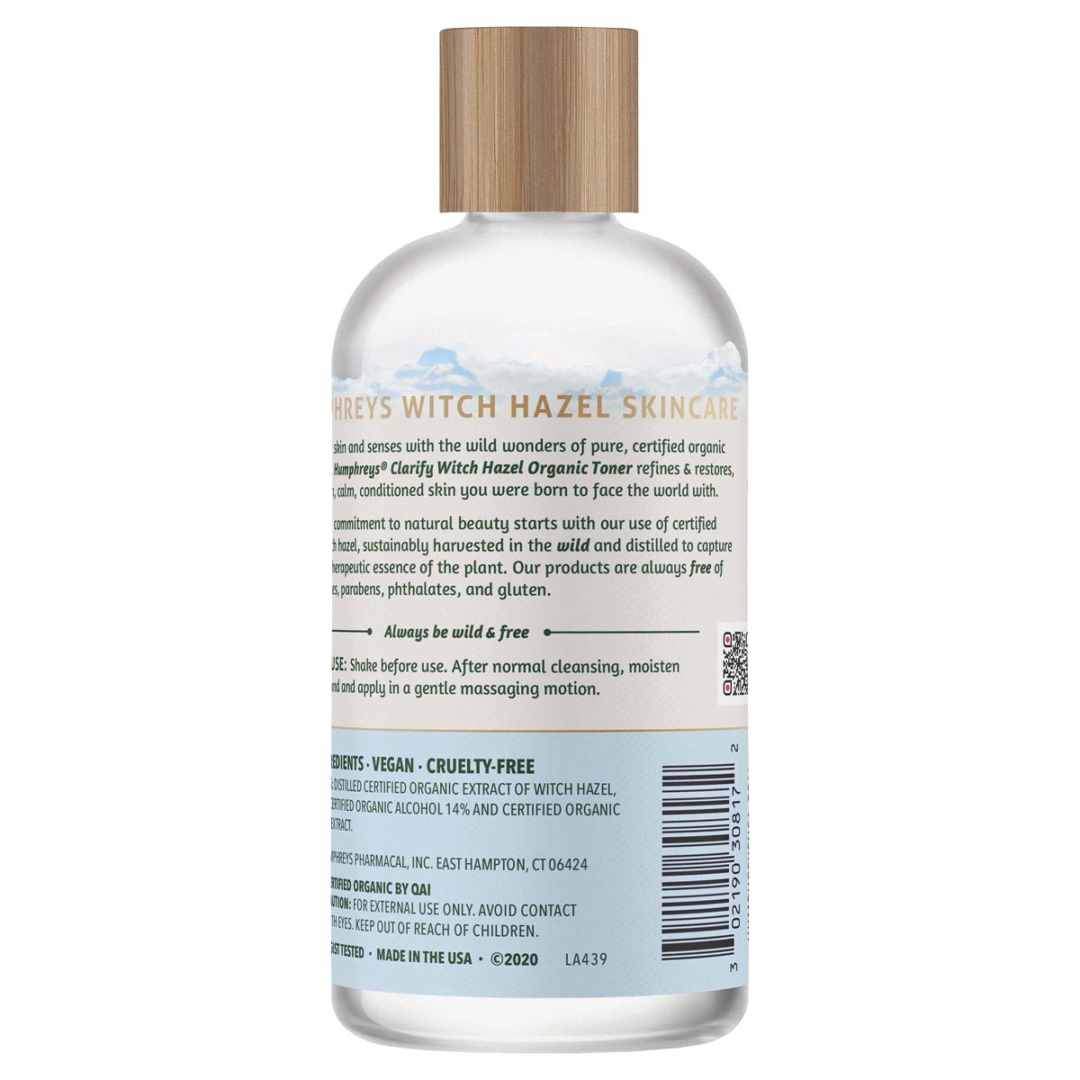 slide 2 of 2, Humphrey's Clarify Pure Witch Hazel Organic Toner 8 oz, 8 oz