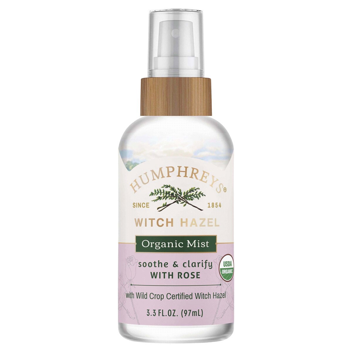 slide 1 of 2, Humphrey's Humphreys Soothe And Clarify Witch Hazel With Rose Organic Mist, 3.3 fl oz