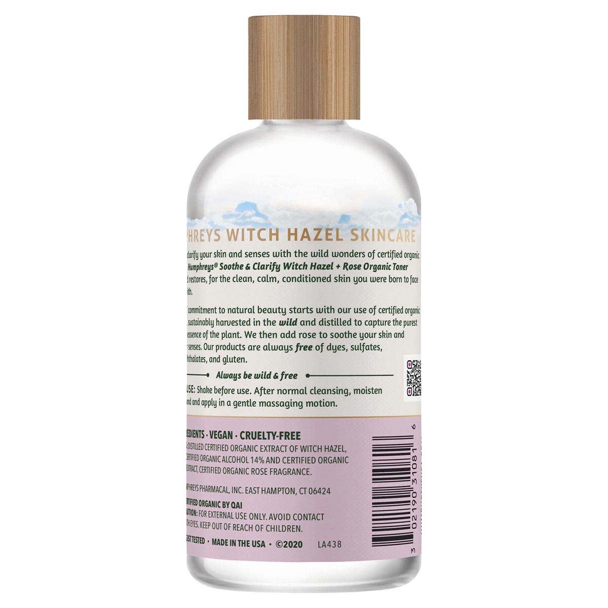 slide 2 of 2, Humphrey's Organic Witch Hazel Soothe & Clarify Toner with Rose 8 fl oz, 8 fl oz