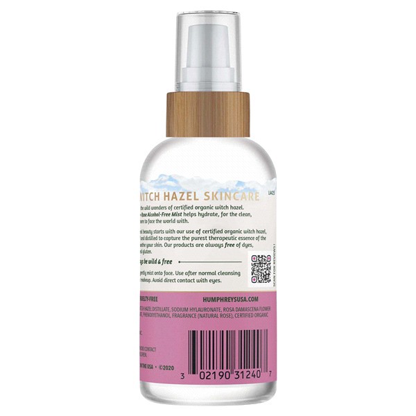 slide 4 of 5, Humphrey's Humphreys Soothe Witch Hazel With Rose Alcohol-Free Mist, 3.3 fl oz