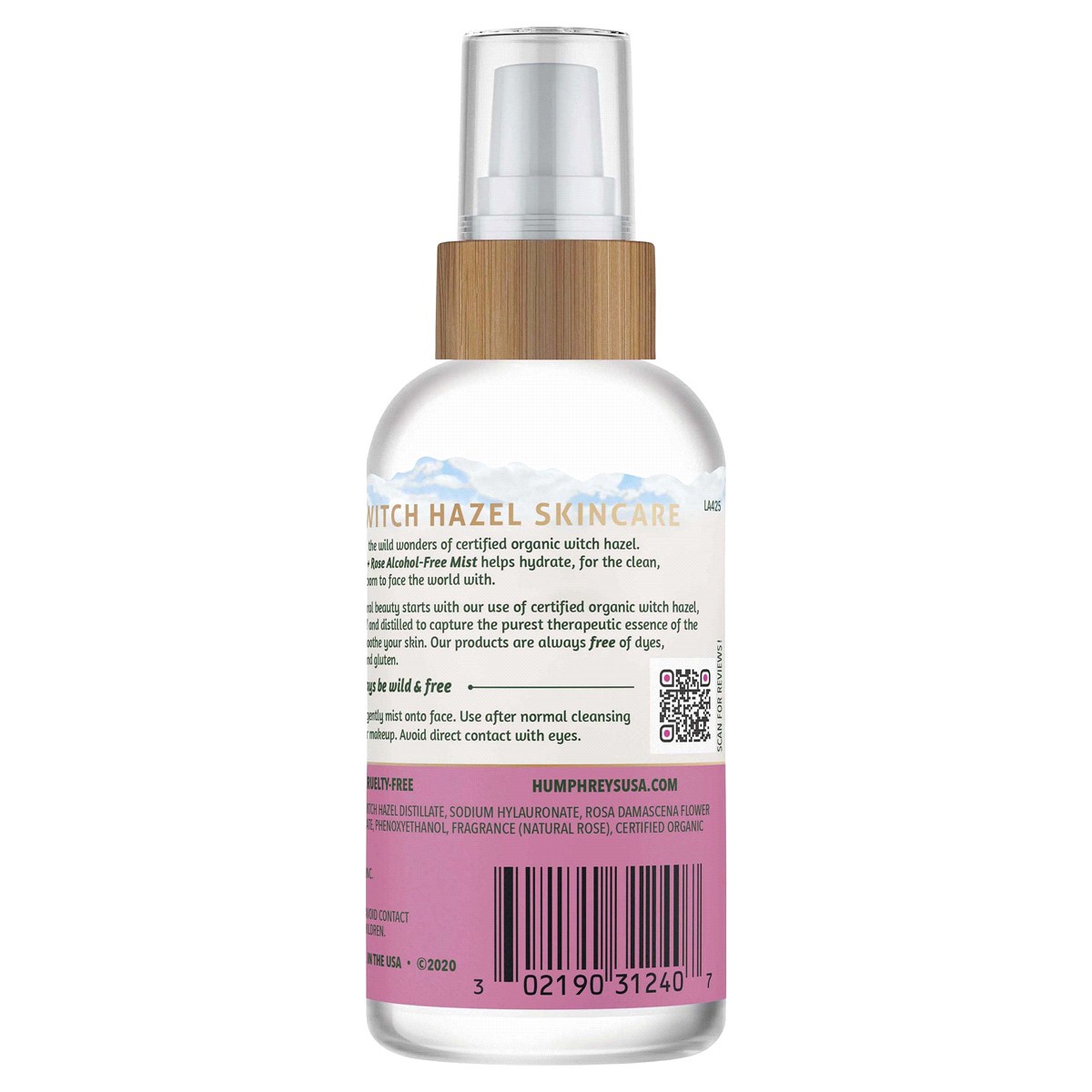 slide 3 of 5, Humphrey's Humphreys Soothe Witch Hazel With Rose Alcohol-Free Mist, 3.3 fl oz