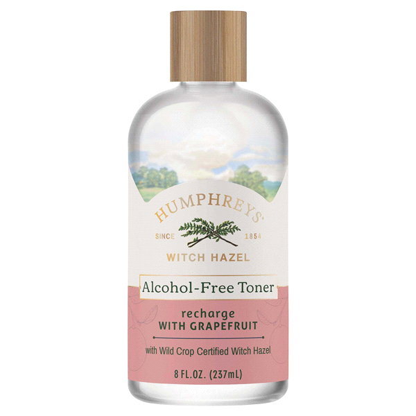 slide 1 of 1, Humphreys Recharge Witch Hazel With Grapefruit Alcohol-Free Toner, 8 fl oz