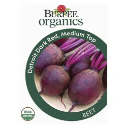 Burpee Organic Beet Detroit Dark Red Medium Top