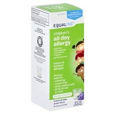 slide 1 of 1, Equaline Cetirizine Grape, 8 oz