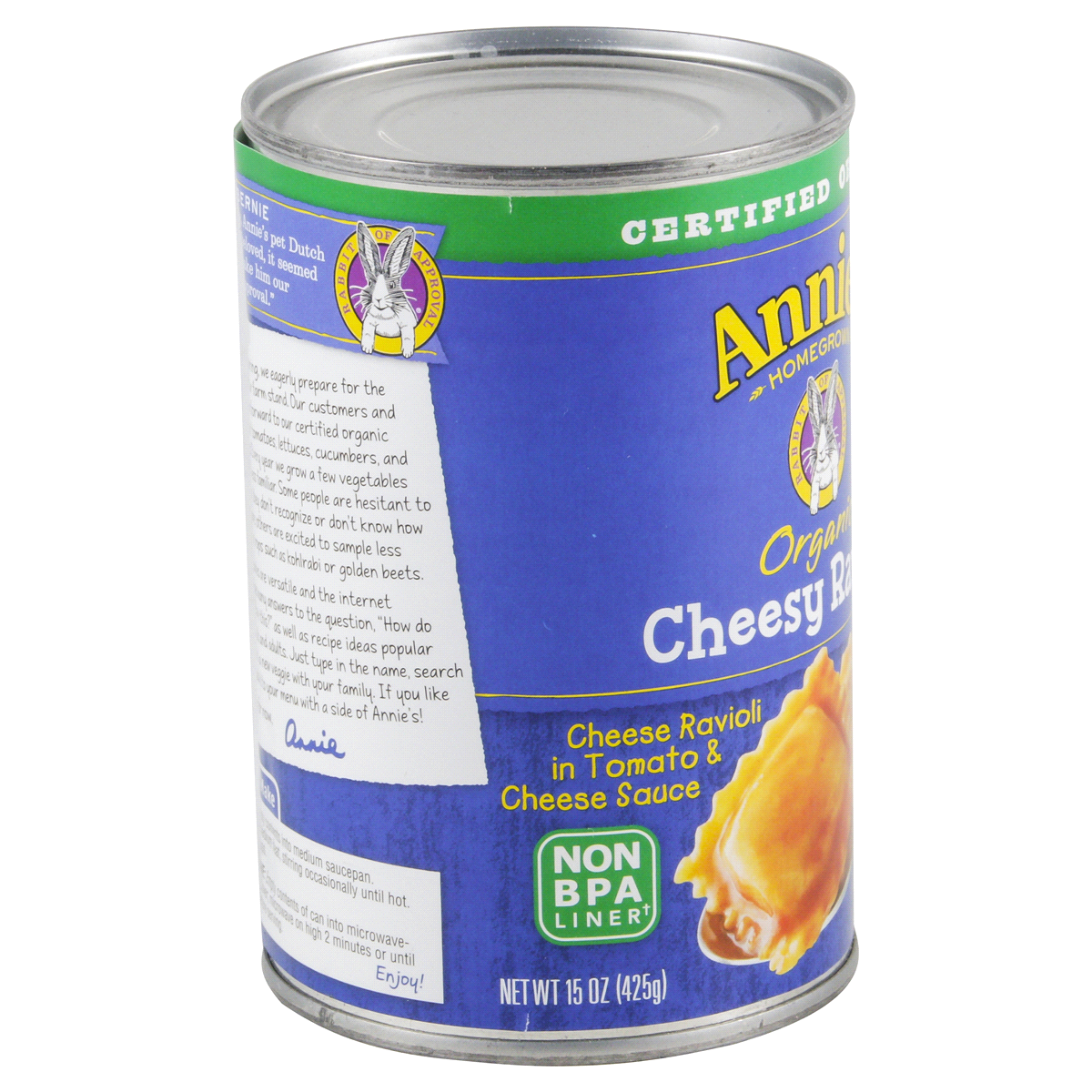 slide 2 of 6, Annie's Organic Cheesy Ravioli in Tomato and Cheese Sauce, 15 oz, 15 oz