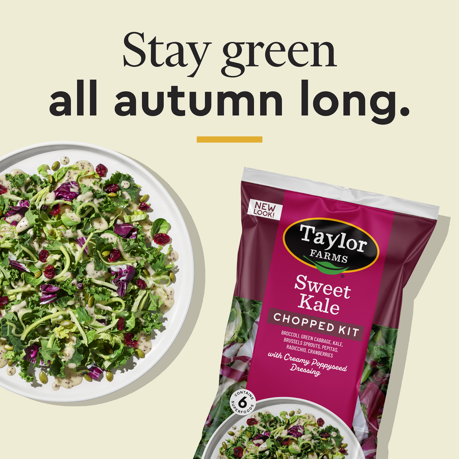 slide 5 of 5, Taylor Farms Sweet Kale Chopped Salad Kit, 12 oz