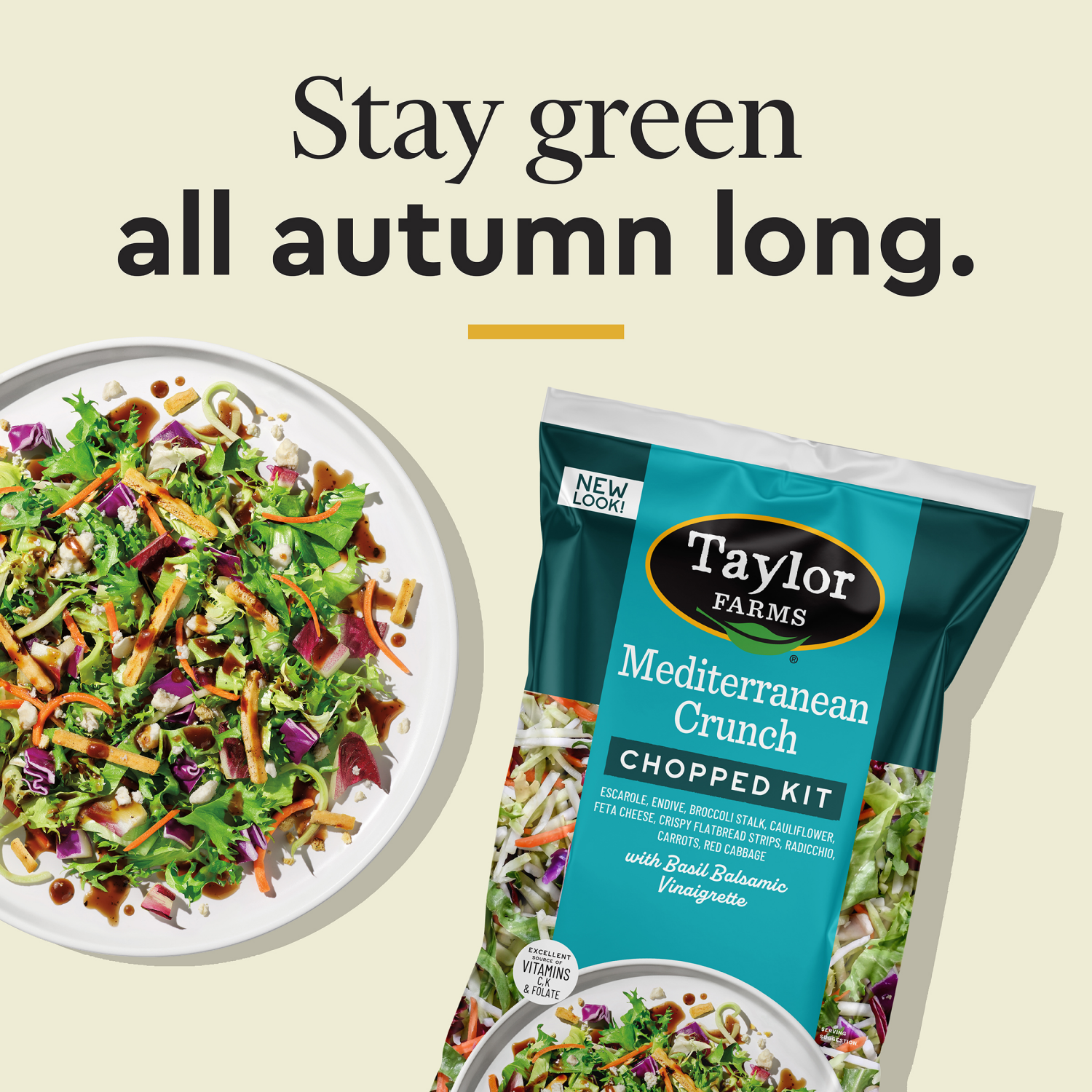 slide 5 of 5, Taylor Farms Mediterranean Crunch Chopped Kit, 1 ct
