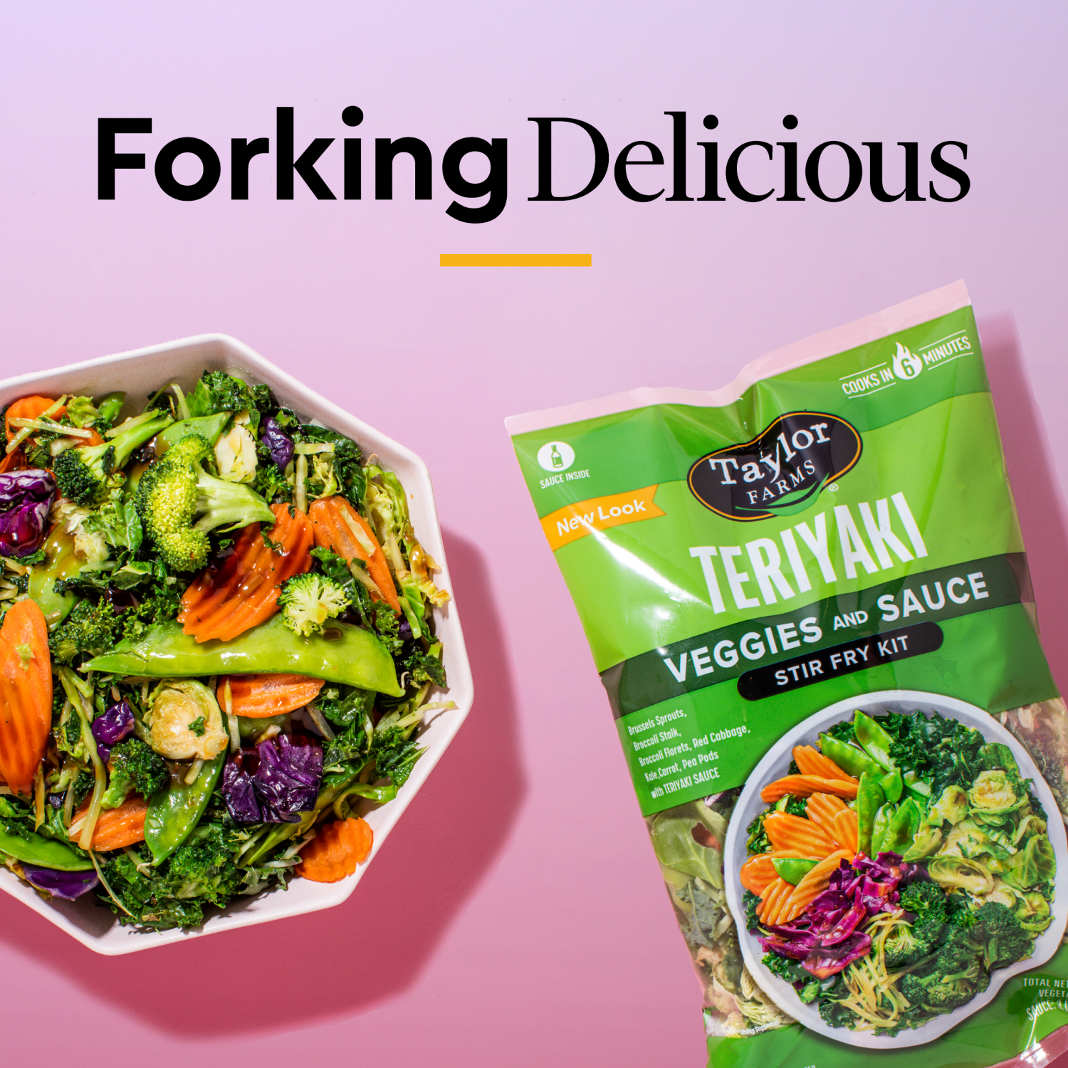 slide 2 of 4, Taylor Farms Teriyaki Stir Fry Kit, 12.5 oz