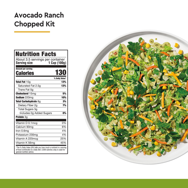 slide 3 of 29, Taylor Farms Avocado Chopped Salad Kit, 12.8 oz, 12.8 oz