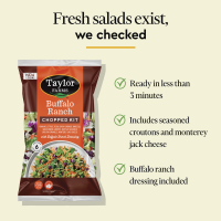 slide 3 of 29, Taylor Farms Buffalo Ranch Chopped Salad Kit, 13.5 oz, 13.5 oz