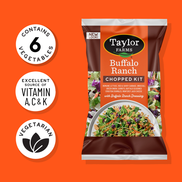 slide 24 of 29, Taylor Farms Buffalo Ranch Chopped Salad Kit, 13.5 oz, 13.5 oz