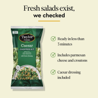 slide 3 of 25, Taylor Farms Caesar Chopped Salad Kit, 11.15 oz, 11.15 oz