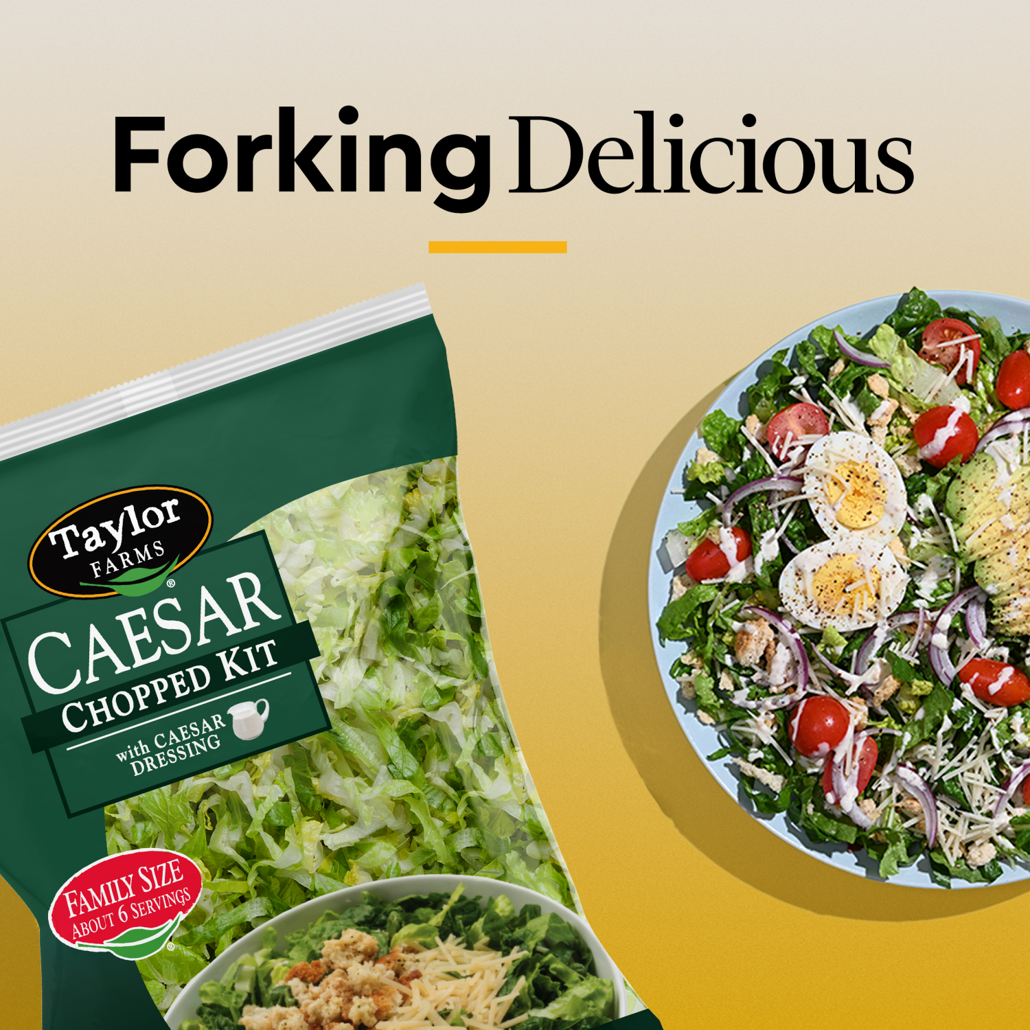 slide 3 of 5, Taylor Farms Caesar Chopped Kit Value Size 20.25 oz, 20.25 oz