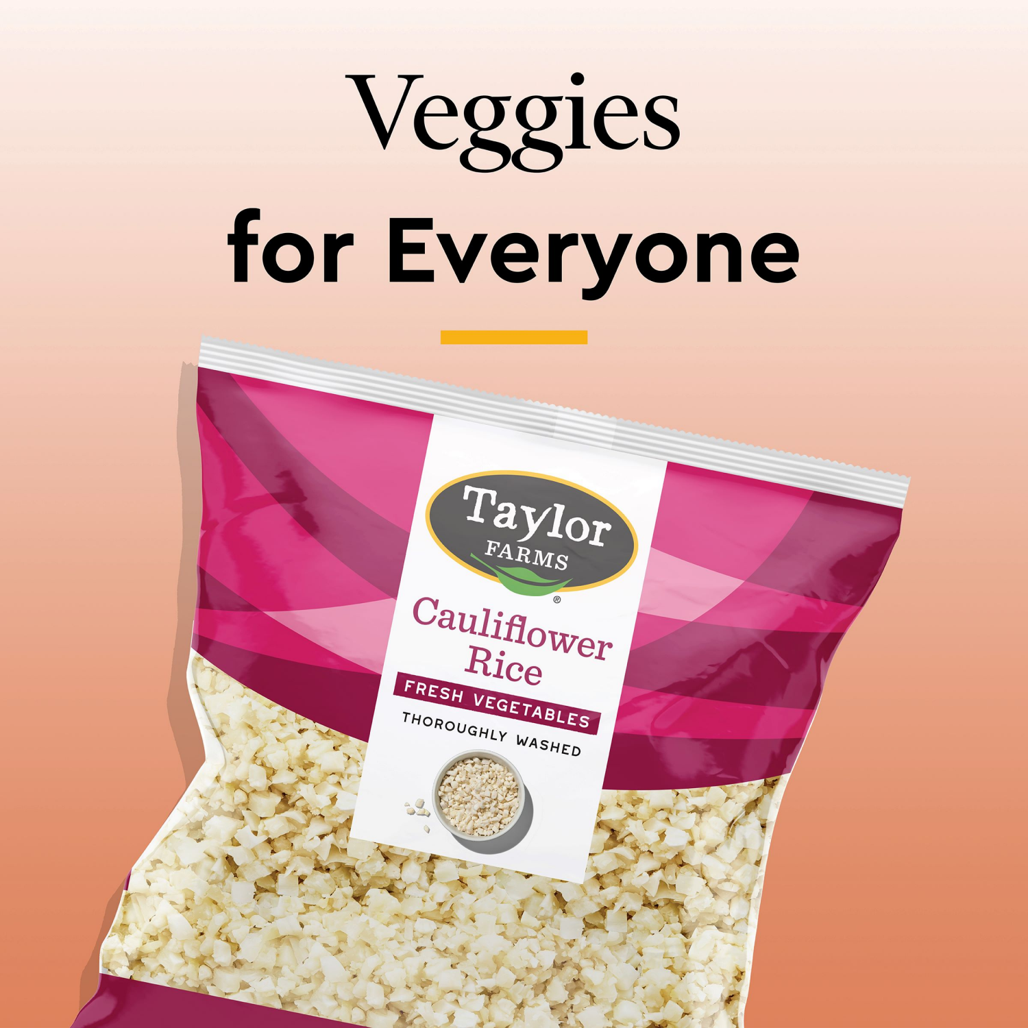 slide 4 of 4, Taylor Farms Riced Cauliflower, 12 oz