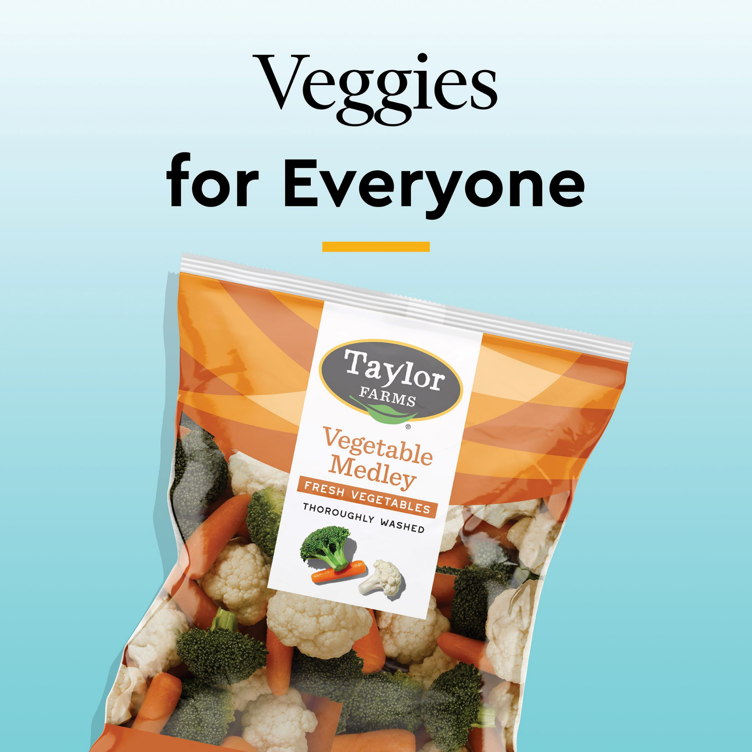 slide 4 of 4, Taylor Farms Vegetable Medley, 12 oz