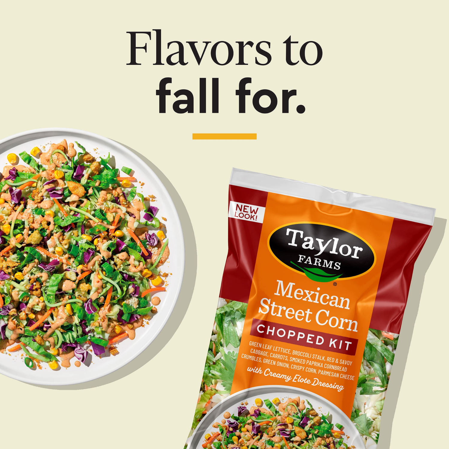 slide 4 of 4, Taylor Farms Mexican St Corn Chopped Salad Kit, 11.62 oz