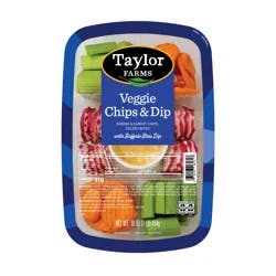 Taylor Farms Veggie Chips & Dip With Buffalo Bleu Dressing, 16 Oz